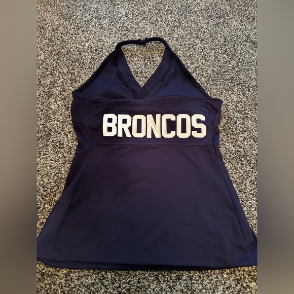 Women's M halter top NFL Denver Broncos sport Couture football medium - Picture 2 of 2